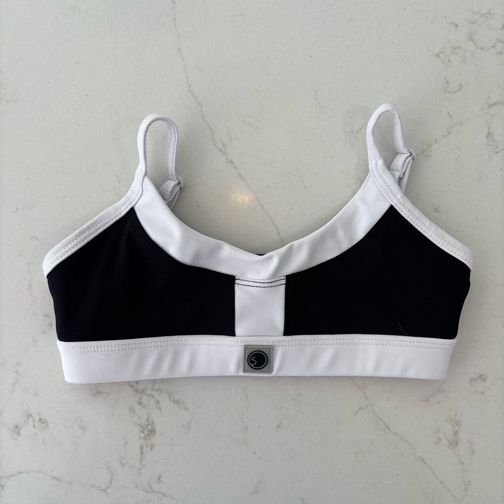 Five Dancewear Black and White Sports Bra